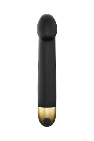 Vibrador Real Vibration M 2.0 - Negro y dorado - 22 cm