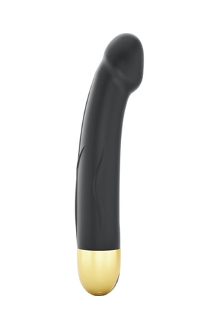 Vibrador Real Vibration M 2.0 - Negro y dorado - 22 cm
