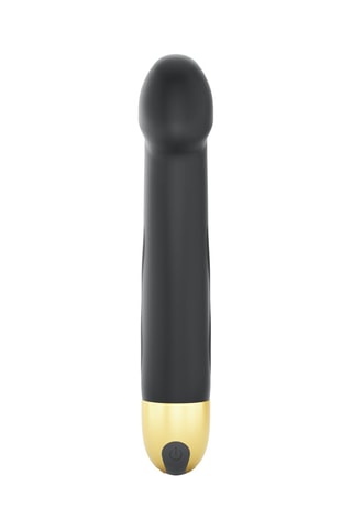 Vibrador Real Vibration M 2.0 - Negro y dorado - 22 cm