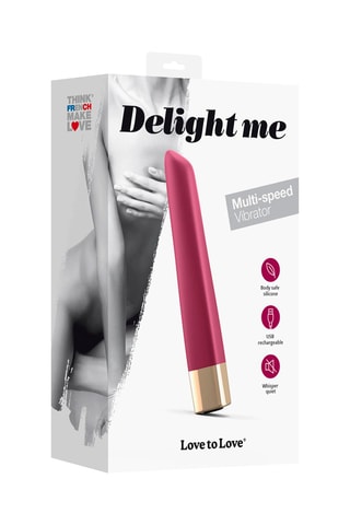 Vibrador Delight Me - Ciruela - 12 cm