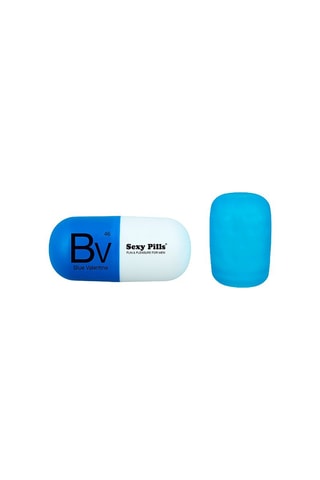Masturbateur Sexy Pills Bleu - 6,5 cm