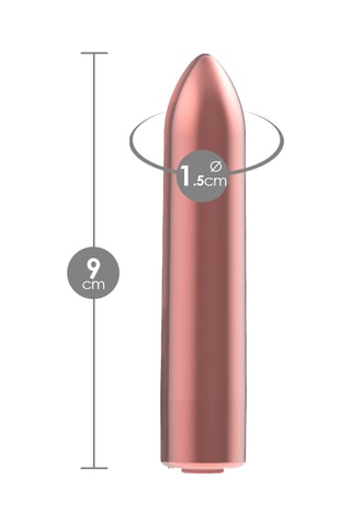 Estimulador clitoriano waterproof Smart Bullet - Rosa - 9 cm