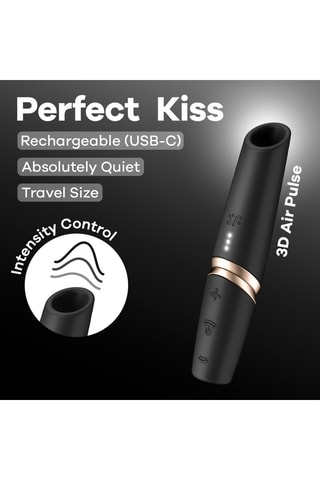Estimulador clitoriano Perfect Kiss - Negro