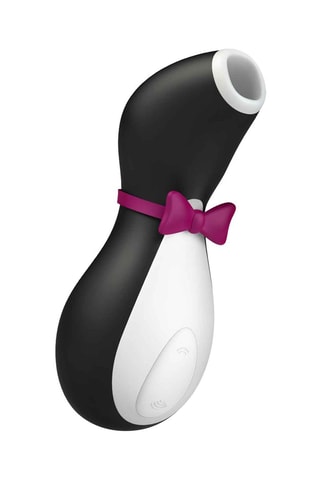 Estimulador clitoriano Penguin Satisfyer - Waterproof - Negro y blanco