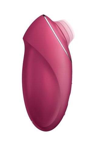 Estimulador clitoriano de aire pulsado recargable Tap & Climax 1 - Burdeos