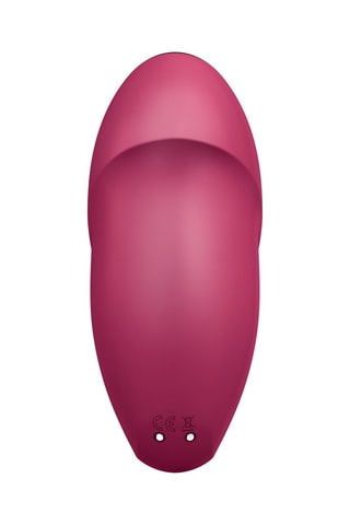 Estimulador clitoriano de aire pulsado recargable Tap & Climax 1 - Burdeos