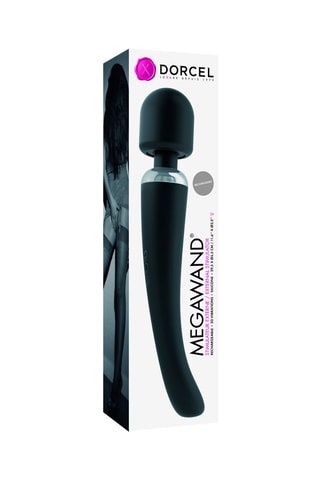 Estimulador clitoriano Megawand - Negro - 29,5 cm