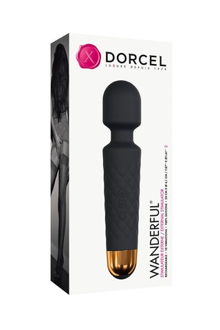 Estimulador clitoriano Wanderful - Negro - 20 cm