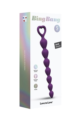 Plug anal Bing Bang Talla S - Violeta - 15 cm