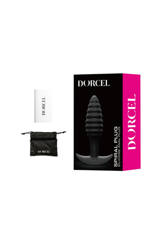 Plug anal Spiral - Waterproof - 9 cm - Negro