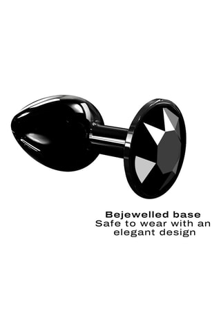 Plug anal waterproof Diamond - Negro - 4,1 cm