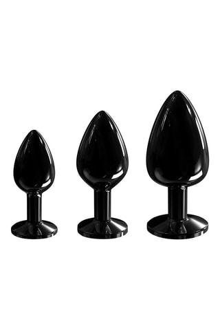 Plug anal waterproof Diamond - Negro - 4,1 cm
