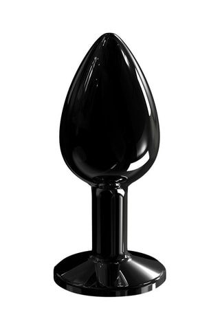 Plug anal waterproof Diamond - Negro - 4,1 cm