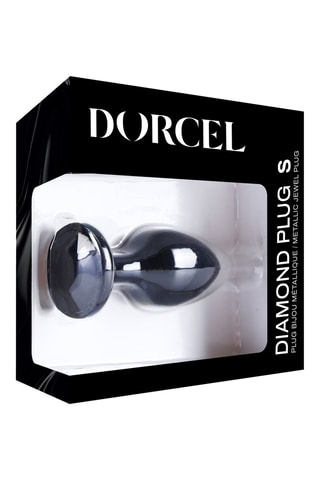 Plug anal waterproof Diamond - Negro - 4,1 cm