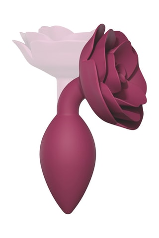 Plug anal Open Roses Talla S - Rosa - 8 cm