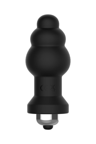 Plug anal Easy Bubble - Negro - 8 cm