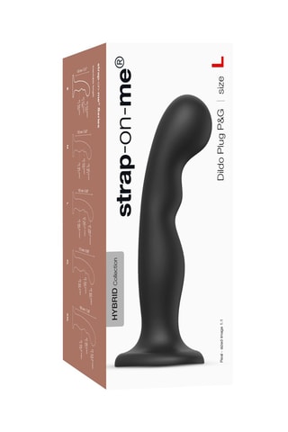 Godemiché waterproof - Taille L - Noir - 18 cm