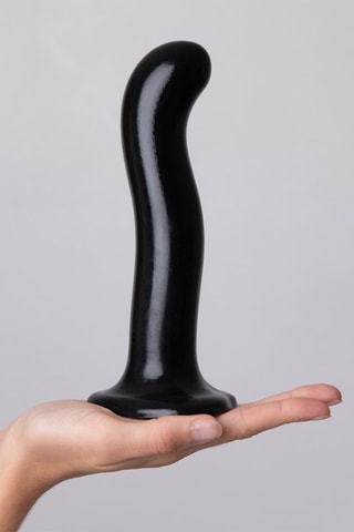Dildo waterproof - Talla L - Negro - 19 cm