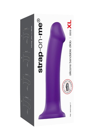 Dildo waterproof - Talla XL - Violeta - 20 cm