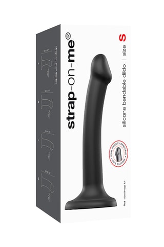Dildo - Talla S - Negro - 17 cm