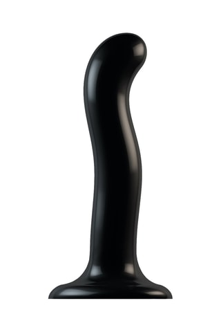 Dildo waterproof - Talla M - Negro - 18 cm
