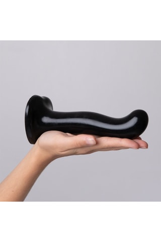 Dildo waterproof - Talla M - Negro - 18 cm