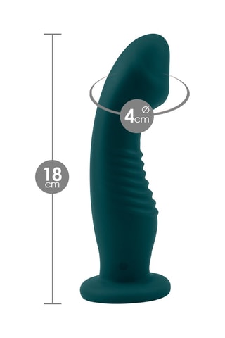 Dildo vibrador waterproof Vibe 2 - Verde - 18 cm