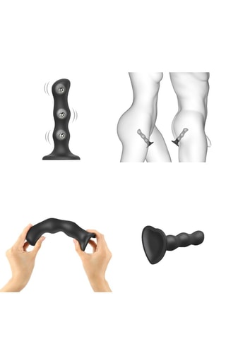 Godemiché Geisha Dildo Noir - 3,6 cm