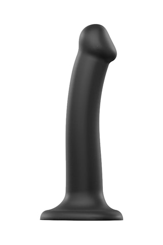 Dildo waterproof - Talla M - Negro - 18 cm