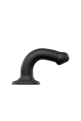 Dildo waterproof - Talla M - Negro - 18 cm