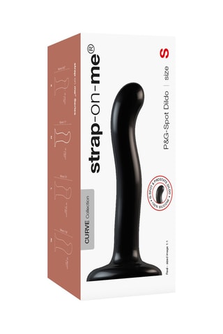 Dildo waterproof - Talla S - Negro - 16,4 cm