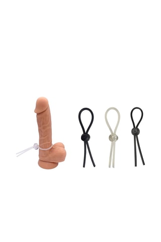 Anillo para el pene waterproof Easy Power - Negro - Ajustable