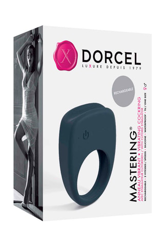 Anillo vibrador para el pene Mastering - Gris - 5,8 x 4,5 x 3,1 cm