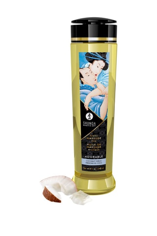 Aceite de masaje erótico Adorable - Escalofrío de coco - 240 ml