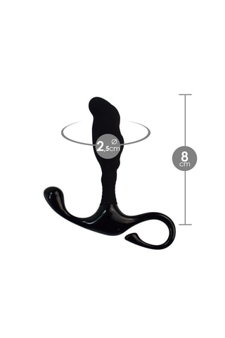 Estimulador de próstata Easy Prostate Pleasure - Negro - 8 cm