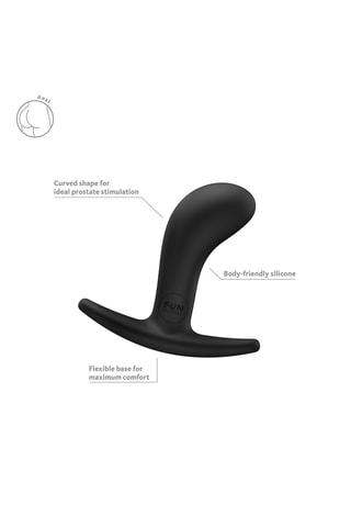 Plug anal - Negro - 8 cm