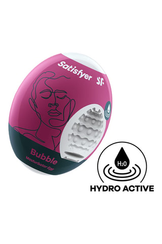 Masturbateur egg unite bubble - Blanc - 60 g