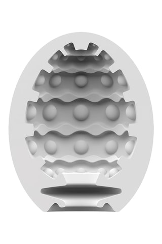 Masturbateur egg unite bubble - Blanc - 60 g