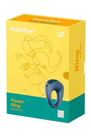 Anillo vibrador para el pene Power ring - Azul marino