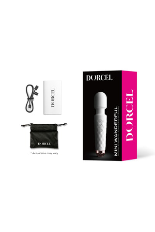 Vibrador mini wand wanderful - Blanco - 15,5 cm