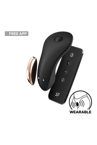 Estimulador con mando a distancia - Negro - 8 cm