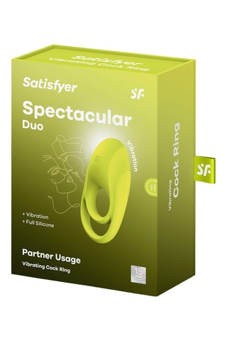 Anillo vibrador para el pene spectacular duo - Verde