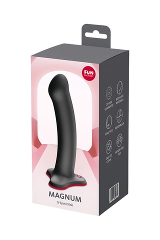 Dildo waterproof magnum - Negro - 18 cm