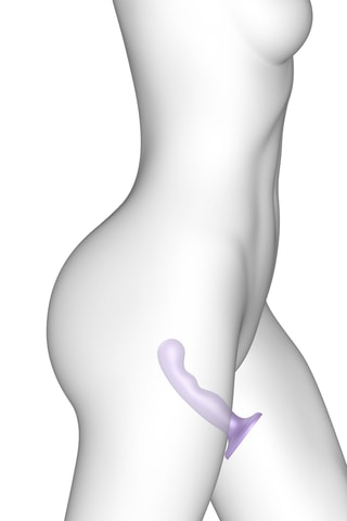 Dildo plug anal dildo point p&g - Talla S - Violeta - 14 cm
