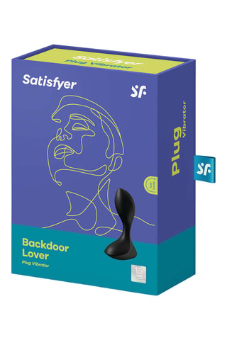 Vibrador anal - Negro - 11 cm