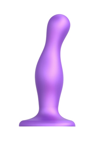 Dildo Plug Curvy - Talla M - Violeta - 14 cm