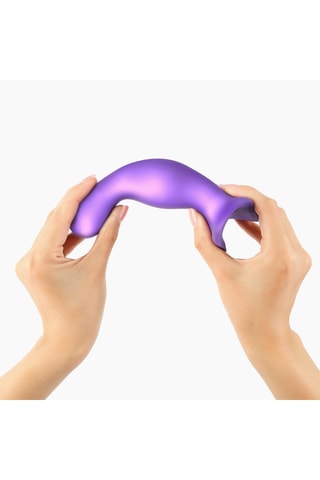 Dildo Plug Curvy - Talla M - Violeta - 14 cm