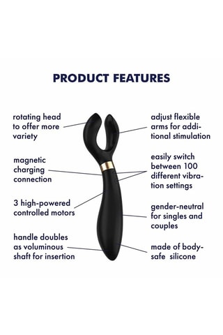 Vibrador Endless Fun - Negro - 21 cm