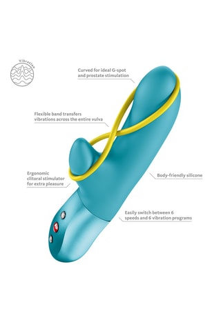 Vibrador amorino - Azul -­ 18 cm