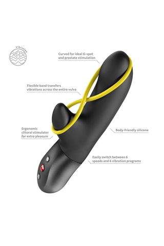 Vibrador amorino - Negro - 18 cm